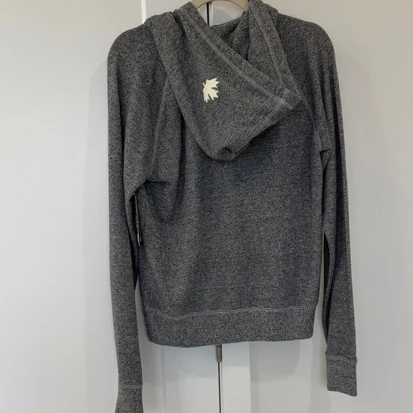 NWT Roots Salt & Pepper Full Zip Hoodie - Picture 8 of 13